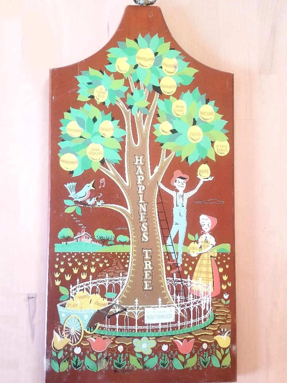 Vintage Wood Wall Plaque